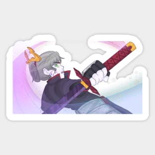 Pixal Slash Sticker